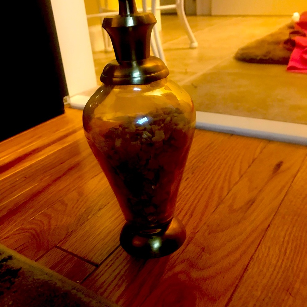 Glass/Metal Vase 🏺